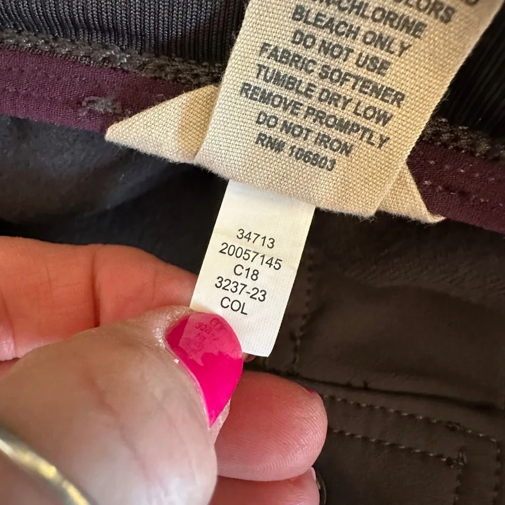 Duluth Trading Co Black Hills Water Repellent Cargo Pants Gray Womens 6x29 34713 - Picture 8 of 9